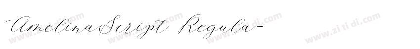 AmelinaScript Regula字体转换